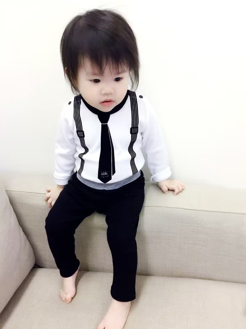 PUREST 小紳士全副武裝 白領帶 寶寶彌月 嬰兒 新生兒 豪華禮盒組