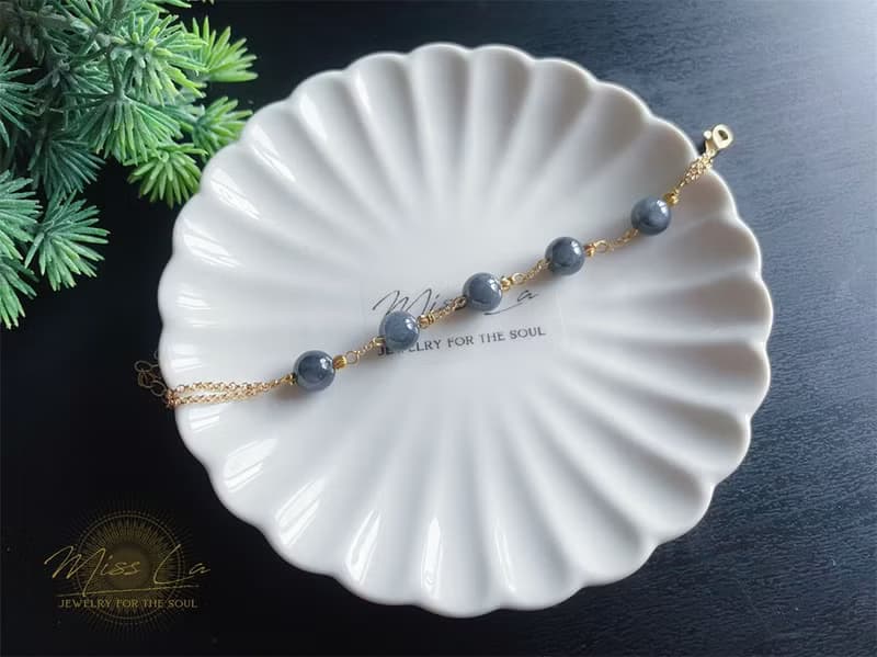 天然緬甸玉翡翠 烏雞種 雙鍊款 手鍊 禮物 天然石 氣質