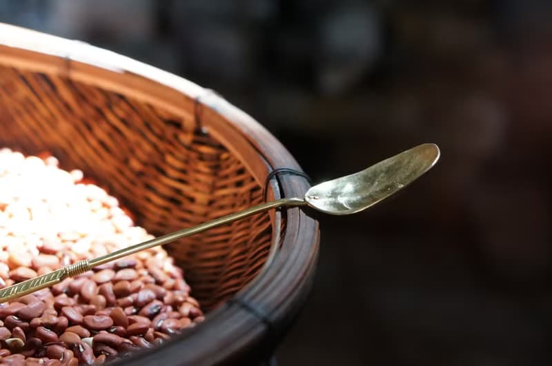 手工黃銅葉子香勺/裝飾勺/攪拌勺