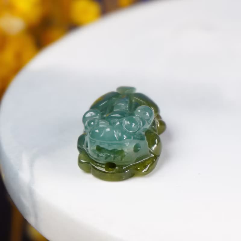 【招財神獸】冰飄黃翡翠戰神貔貅 | 天然A貨翡翠 | 送禮