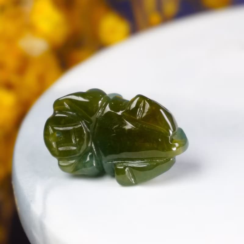 【招財神獸】冰飄黃翡翠戰神貔貅 | 天然A貨翡翠 | 送禮