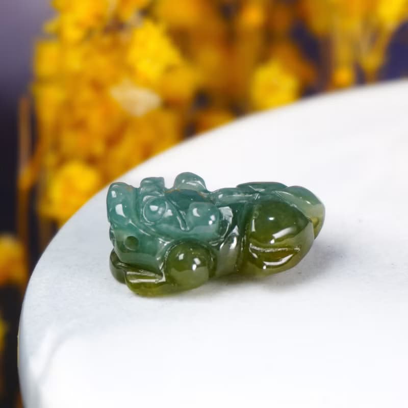 【招財神獸】冰飄黃翡翠戰神貔貅 | 天然A貨翡翠 | 送禮