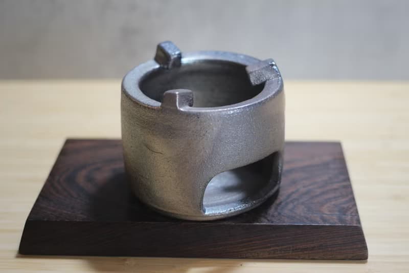 【送禮好物】9.5cm 柴燒 保溫爐座 蠟燭加熱台 鶯歌葉敏祥手作