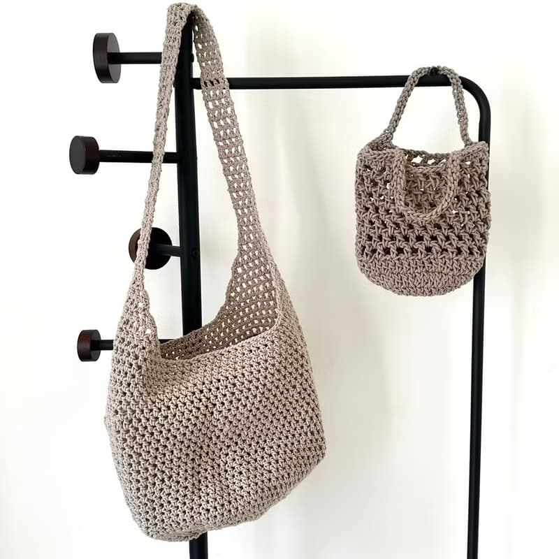 卡其色系包款【Crochet bag】