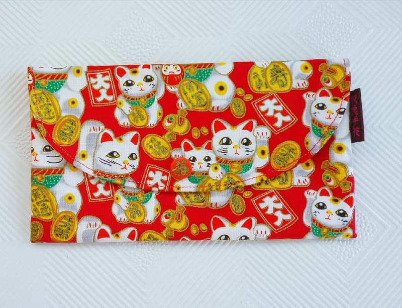 圓滿招財貓 幅財釦 紅包袋 印章口金包 錢母袋 存摺包