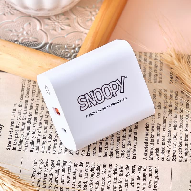 SNOOPY史努比 經典胡士托USB3.0+PD20W雙孔充電器