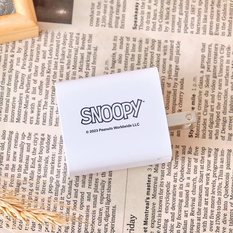 SNOOPY史努比 經典胡士托USB3.0+PD20W雙孔充電器