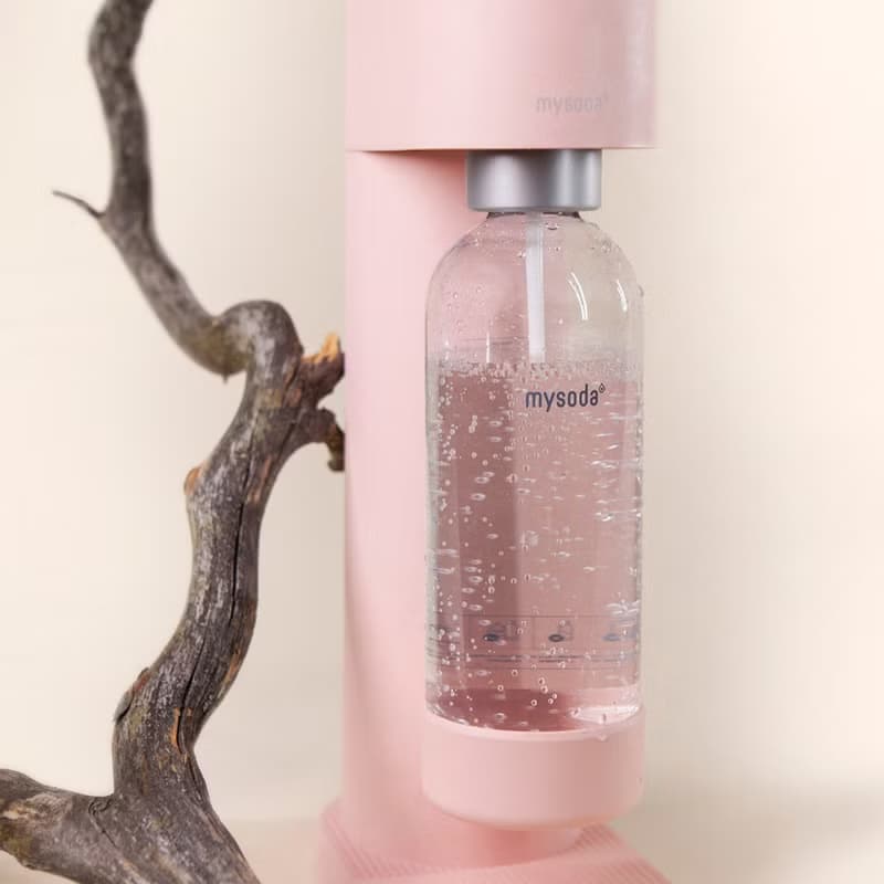 福利品 -- 芬蘭【mysoda】Woody木質氣泡水機-櫻吹粉