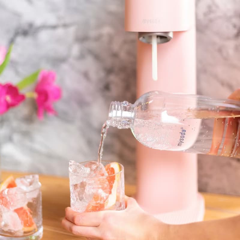 福利品 -- 芬蘭【mysoda】Woody木質氣泡水機-櫻吹粉