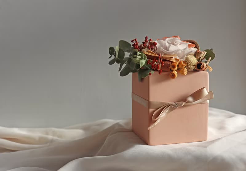 | 白衣天使 | 永生花 x 乾燥花 盆花 花藝 送禮 (附乾燥花小卡)