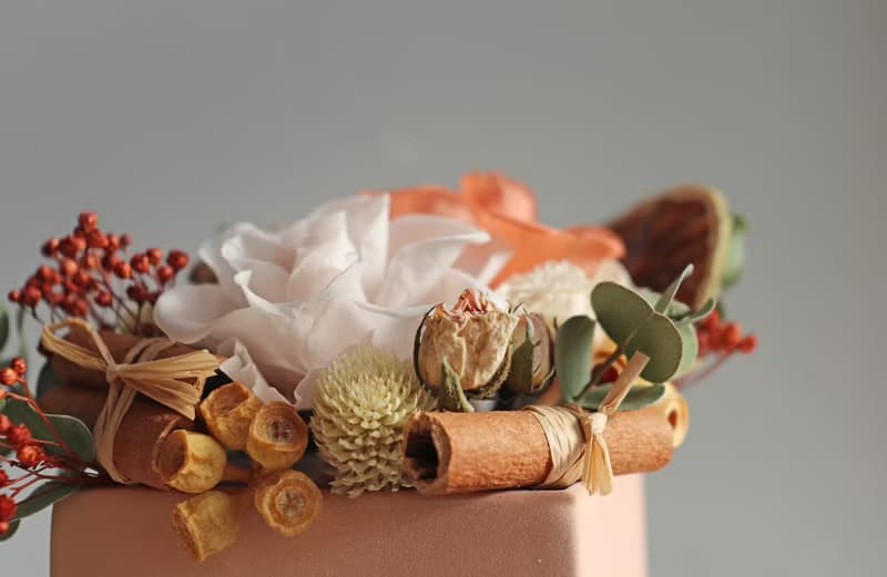 | 白衣天使 | 永生花 x 乾燥花 盆花 花藝 送禮 (附乾燥花小卡)