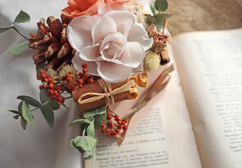 | 白衣天使 | 永生花 x 乾燥花 盆花 花藝 送禮 (附乾燥花小卡)