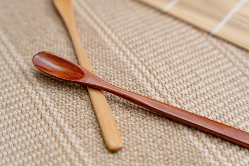 Islandoffer 島嶼製作 楠木淺深啡色長柄平頭咖啡攪拌匙(2枝)