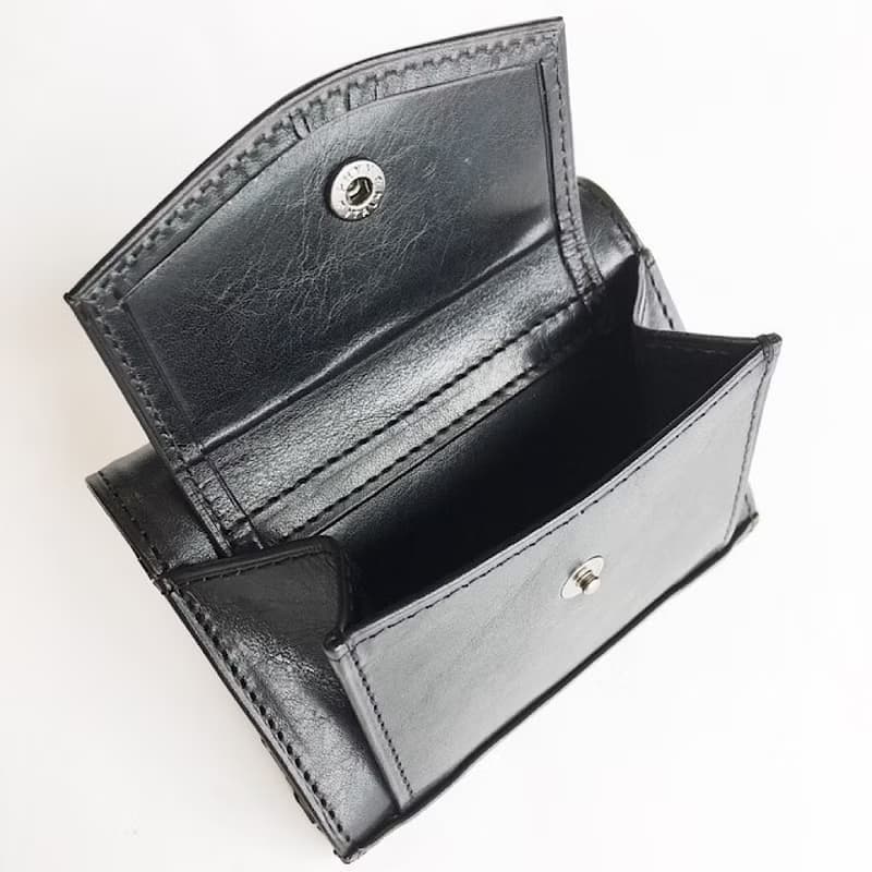 小さな三つ折り財布　Jackマイクロウォレット Black 名入れ・ギフト包装無料