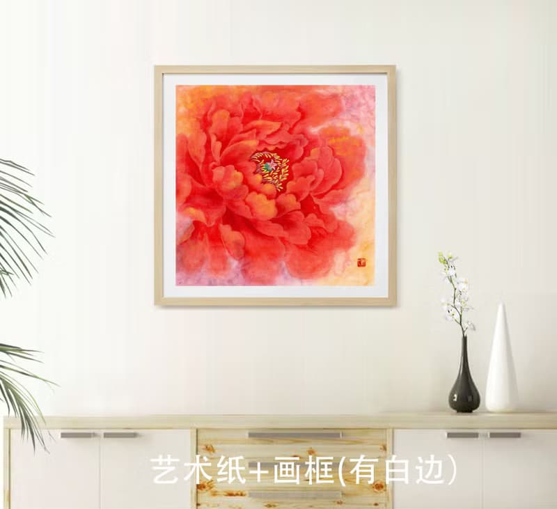 花開富貴牡丹花-客廳/臥室/玄關掛畫/新居落成賀禮/喬遷禮/入厝禮