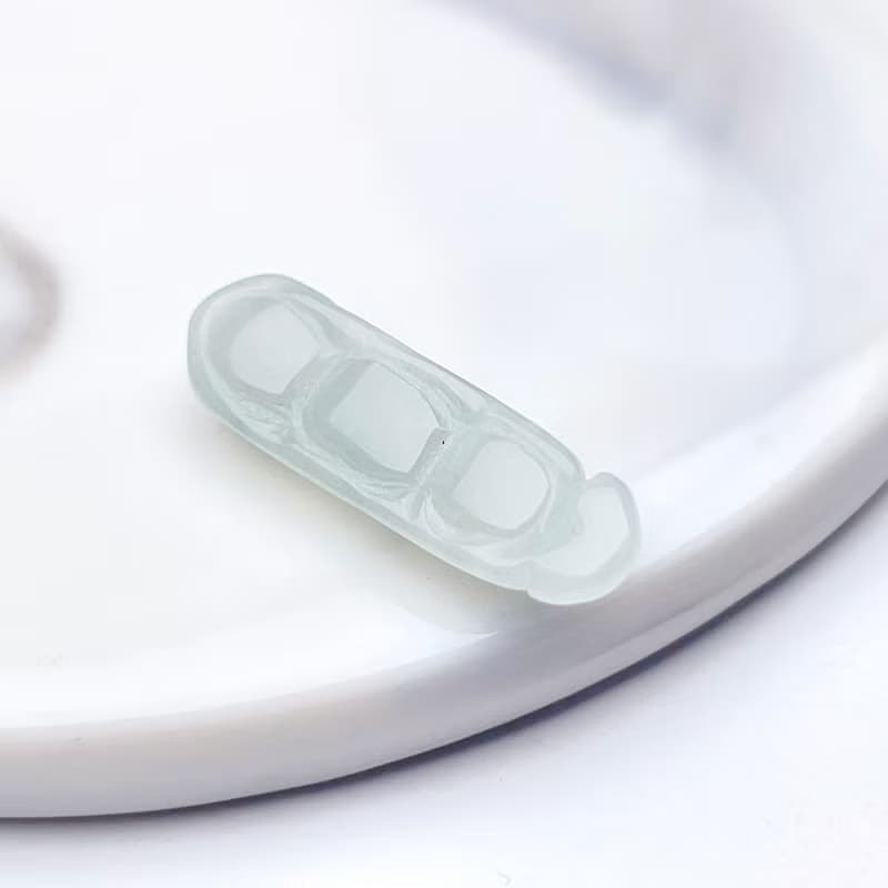 冰種翡翠福豆吊飾 | 天然緬甸玉翡翠A貨 | 送禮