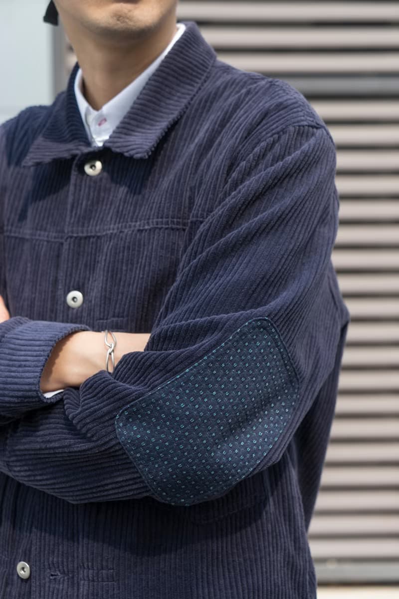 JACKET 復古潮流燈芯絨外套日系寬鬆廓形拼接補丁設計夾克Cityboy