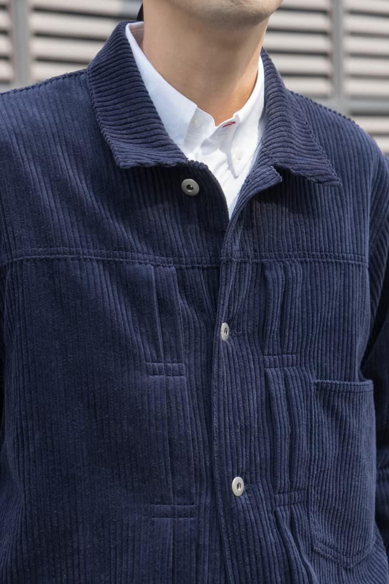 JACKET 復古潮流燈芯絨外套日系寬鬆廓形拼接補丁設計夾克Cityboy
