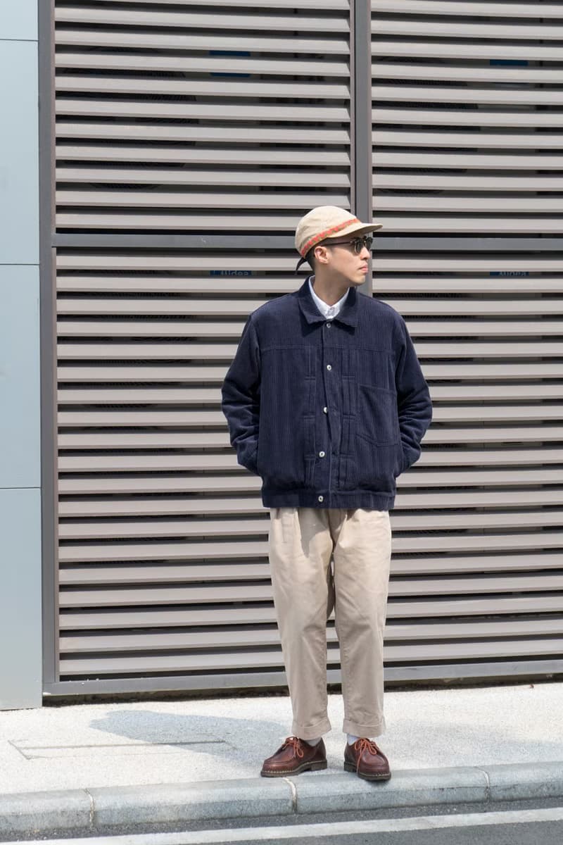 JACKET 復古潮流燈芯絨外套日系寬鬆廓形拼接補丁設計夾克Cityboy