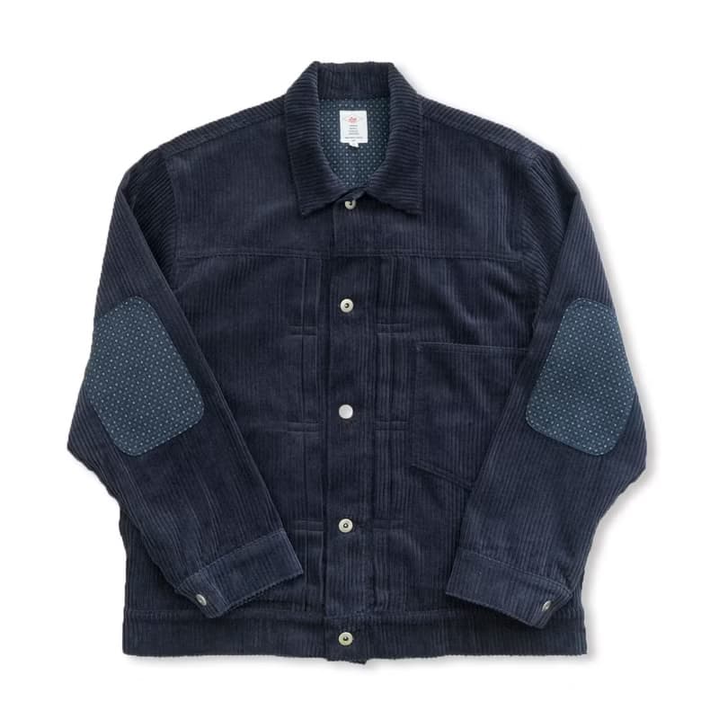 JACKET 復古潮流燈芯絨外套日系寬鬆廓形拼接補丁設計夾克Cityboy