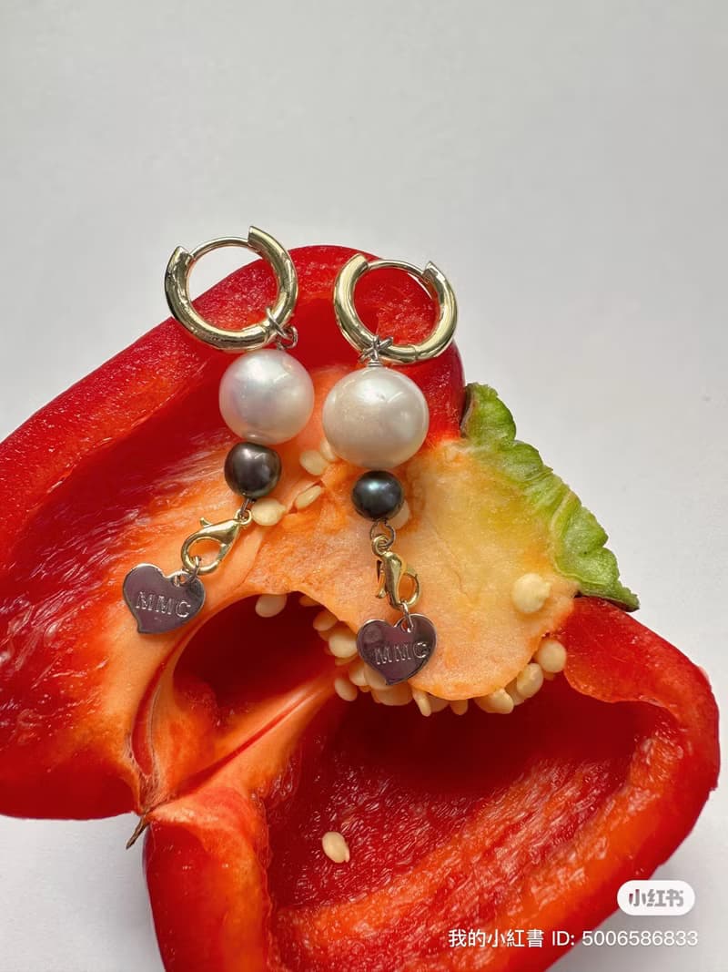 黑珍珠 白珍珠 耳飾耳環 時尚 型格