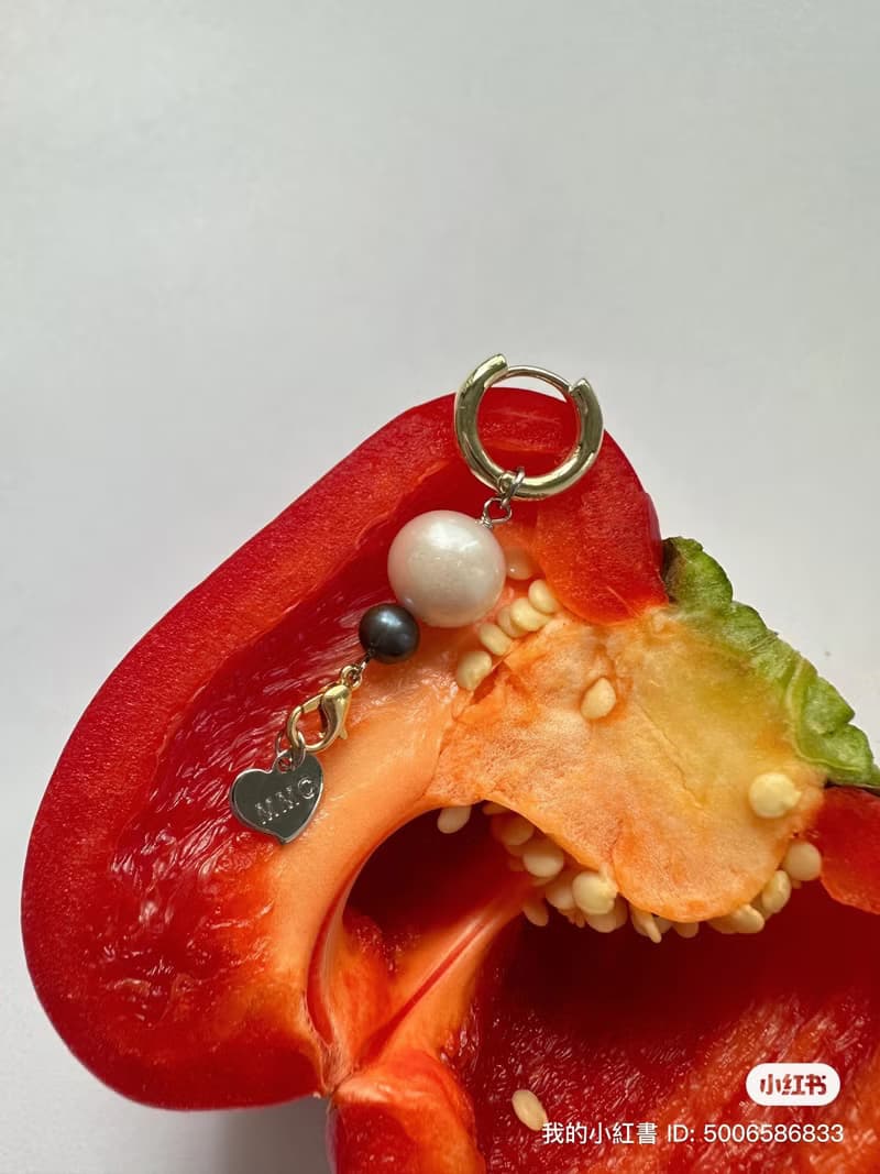 黑珍珠 白珍珠 耳飾耳環 時尚 型格