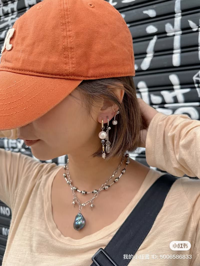 黑珍珠 白珍珠 耳飾耳環 時尚 型格