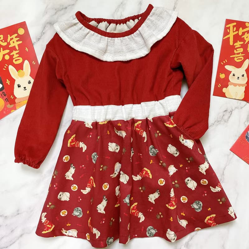 現貨 過年小兔 女童洋裝