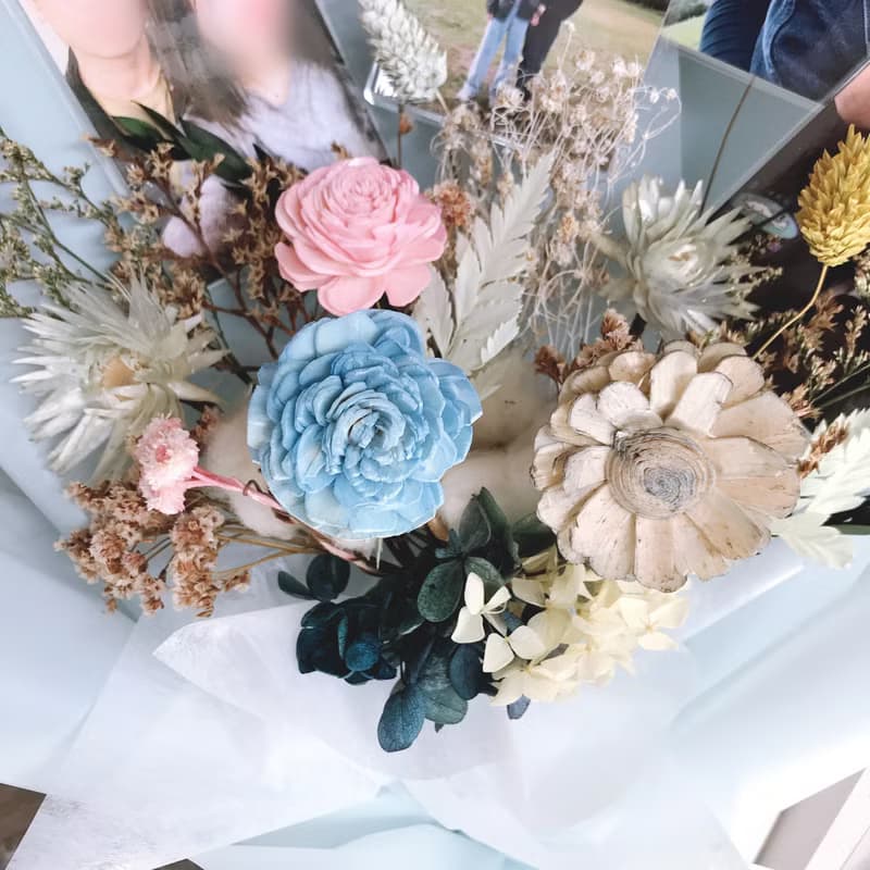 照片花束。情人節花束。生日花束。求婚花束。畢業花束