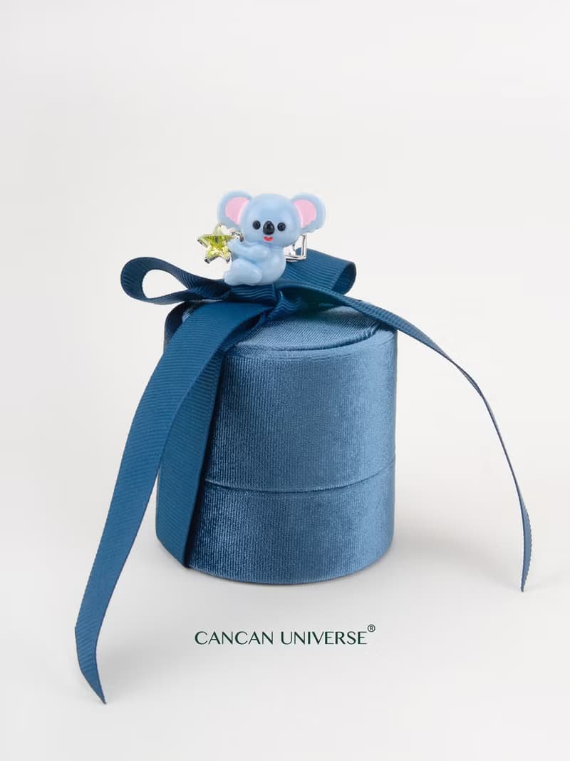 CANCANUNIVERSE考拉玩偶動物戒指原創設計可愛懷舊告白禮物精緻復