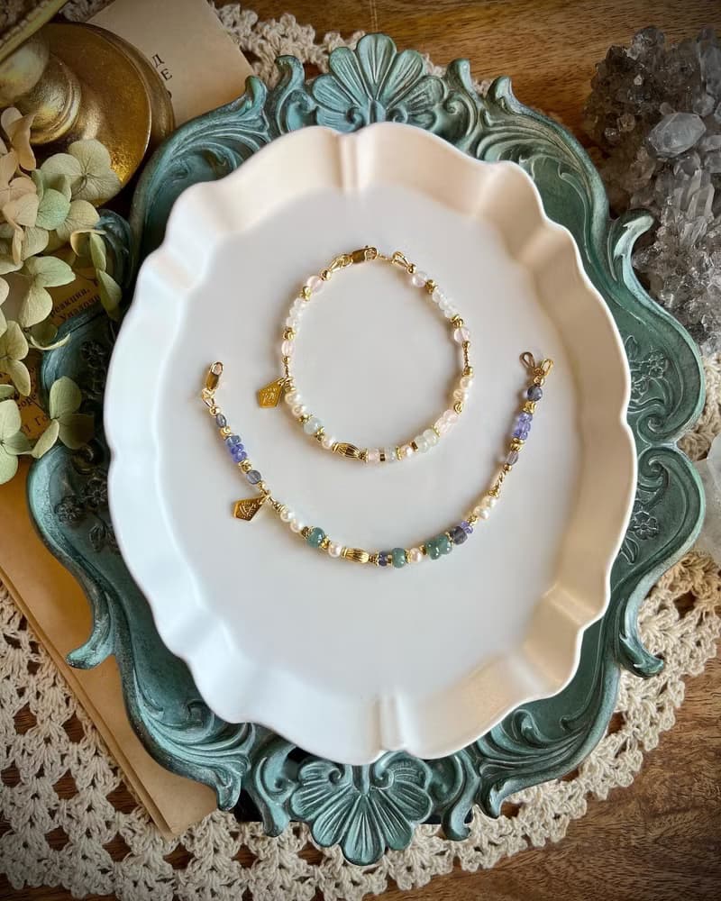 -和平之地-天然水晶手鏈/黃銅手鍊