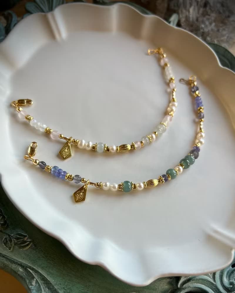 -和平之地-天然水晶手鏈/黃銅手鍊