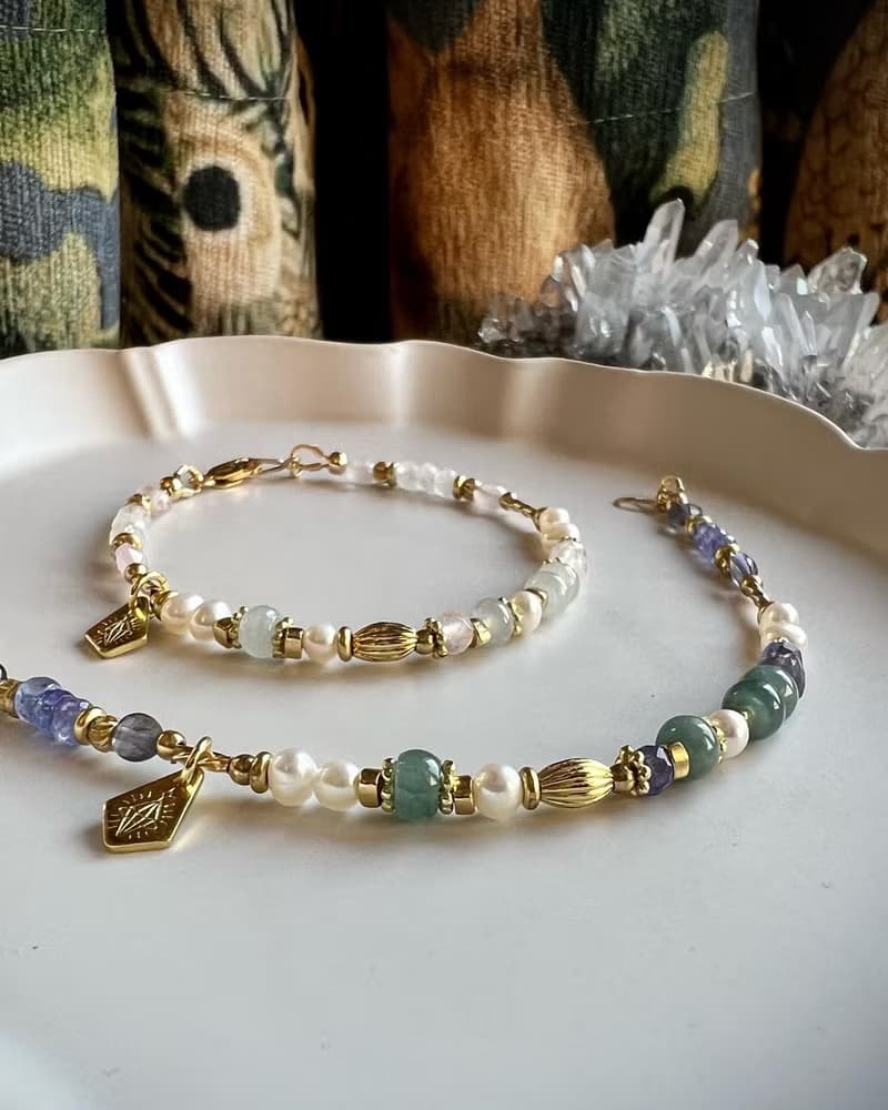 -和平之地-天然水晶手鏈/黃銅手鍊