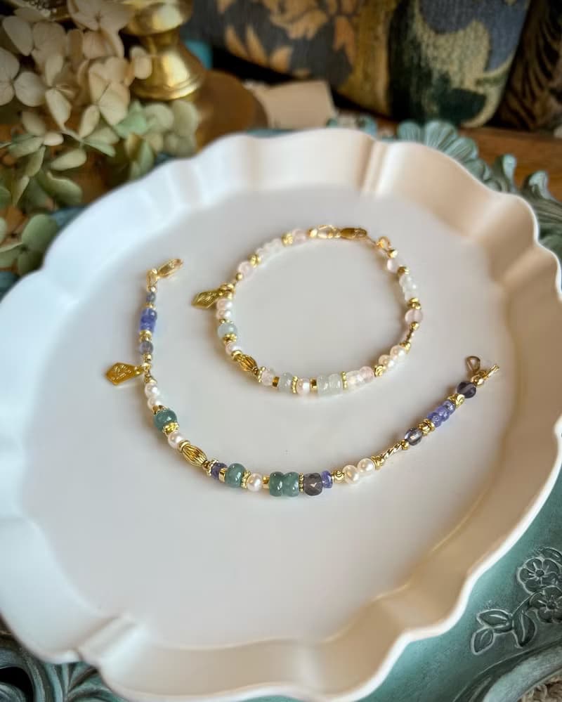 -和平之地-天然水晶手鏈/黃銅手鍊