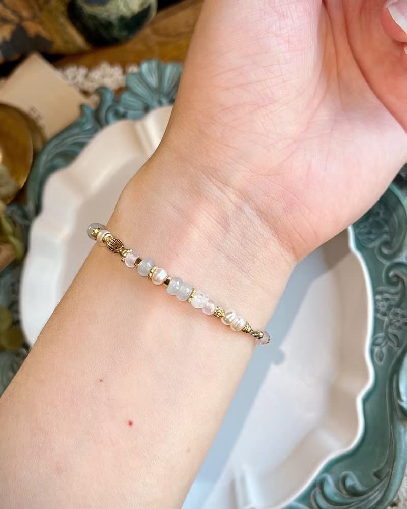 -和平之地-天然水晶手鏈/黃銅手鍊
