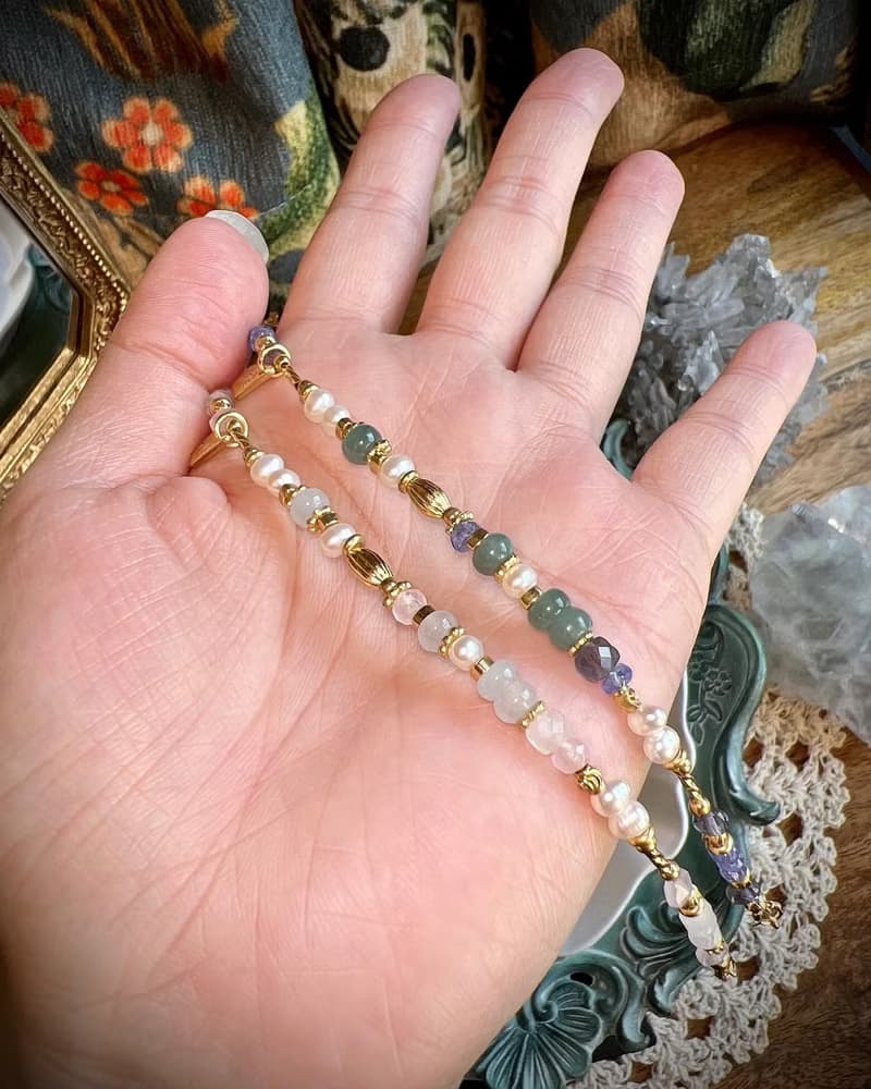 -和平之地-天然水晶手鏈/黃銅手鍊