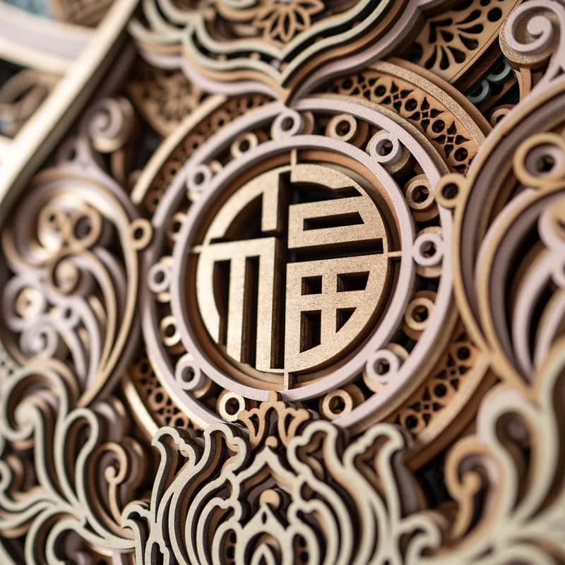 如意結葫蘆|開運招財立體木雕沙發背景牆掛畫新店開幕喬遷禮物