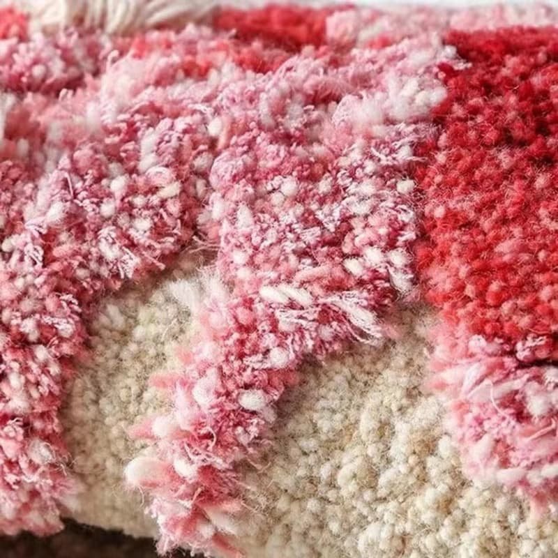 北歐風 手作紐西蘭羊毛地毯 花灌木 客廳臥室床邊墊 家居裝飾地墊