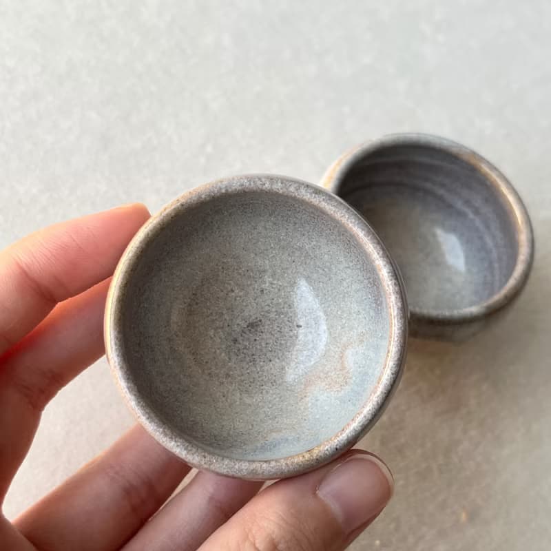 白惑星。手工小茶杯 陶杯 茶杯 お湯吞 茶具 陶藝茶器 教師節禮物