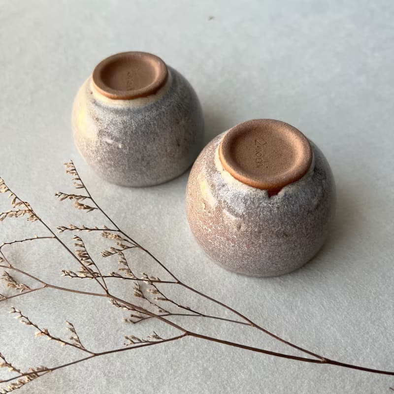 白惑星。手工小茶杯 陶杯 茶杯 お湯吞 茶具 陶藝茶器 教師節禮物
