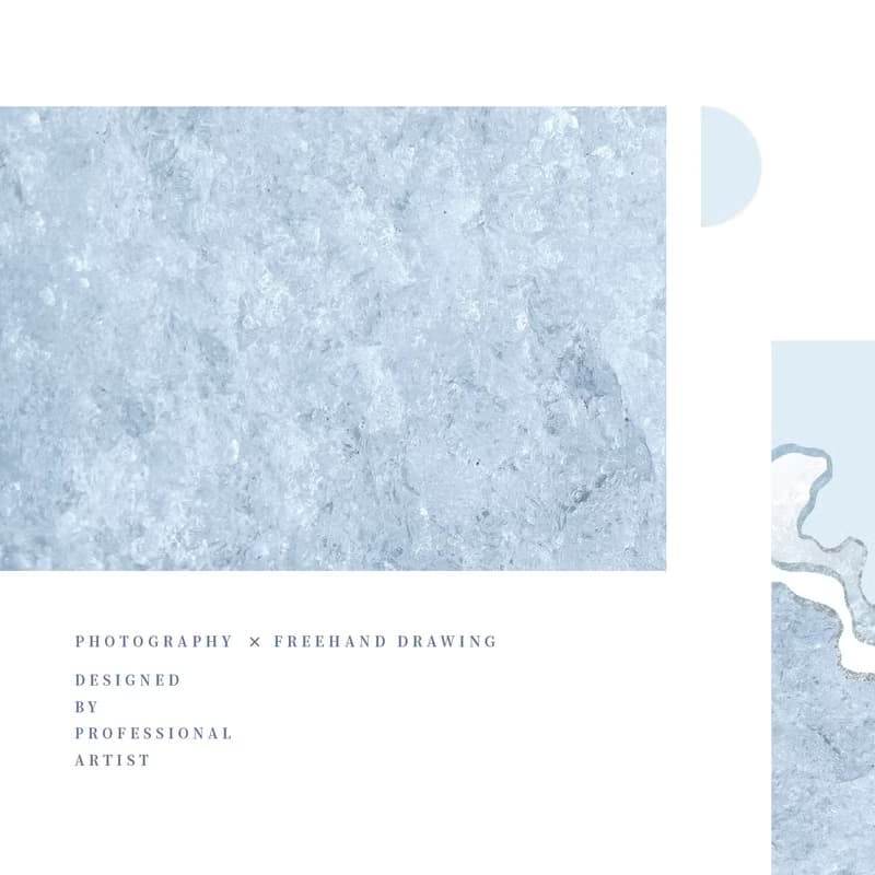 【數位】天鵝湖-1 |粉藍色冰晶紋理手機+Apple Watch錶面桌布組| 立即下載