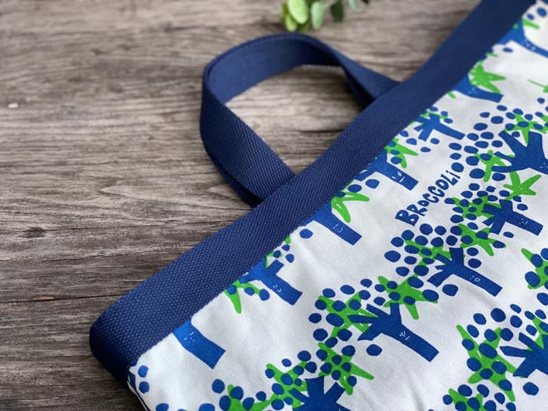 手工製印花帆布手挽袋 /手提包