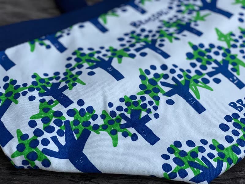 手工製印花帆布手挽袋 /手提包