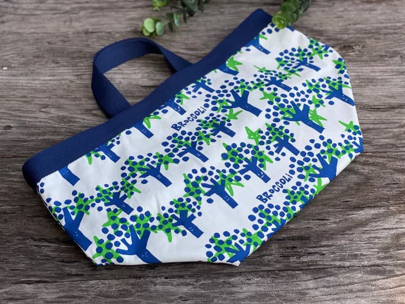 手工製印花帆布手挽袋 /手提包