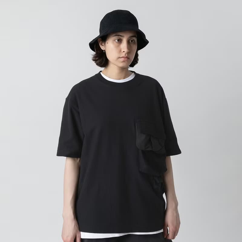 Smock Pocket Tee Black 立體復合口袋廓形寬松T恤黑色