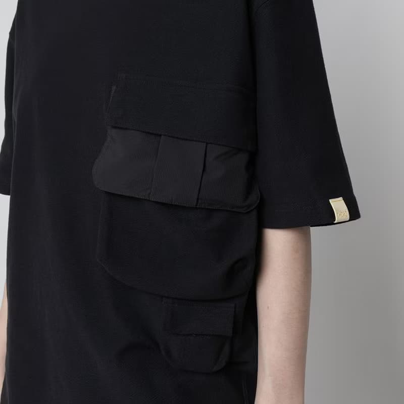 Smock Pocket Tee Black 立體復合口袋廓形寬松T恤黑色