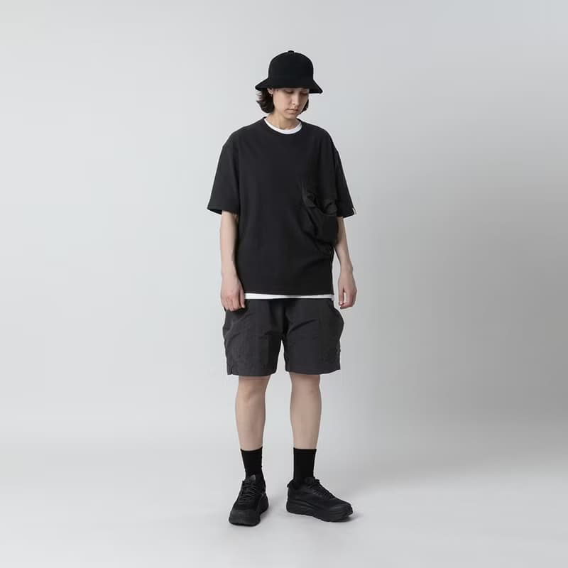 Smock Pocket Tee Black 立體復合口袋廓形寬松T恤黑色