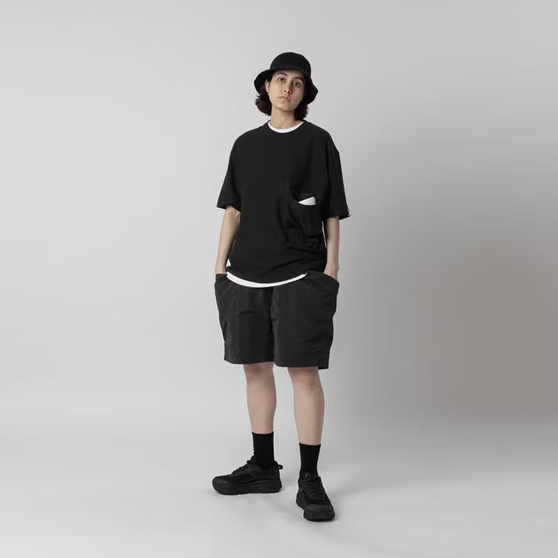 Smock Pocket Tee Black 立體復合口袋廓形寬松T恤黑色