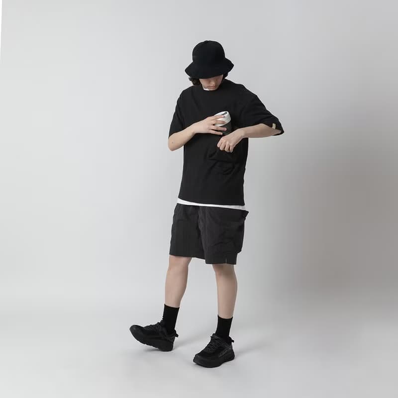 Smock Pocket Tee Black 立體復合口袋廓形寬松T恤黑色