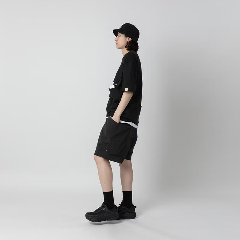 Smock Pocket Tee Black 立體復合口袋廓形寬松T恤黑色